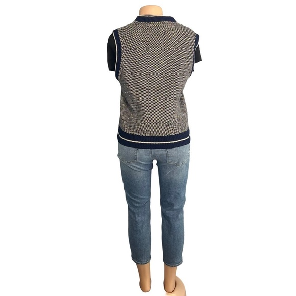 Le Chevron Vintage Knit Sweater Vest - Picture 8 of 9